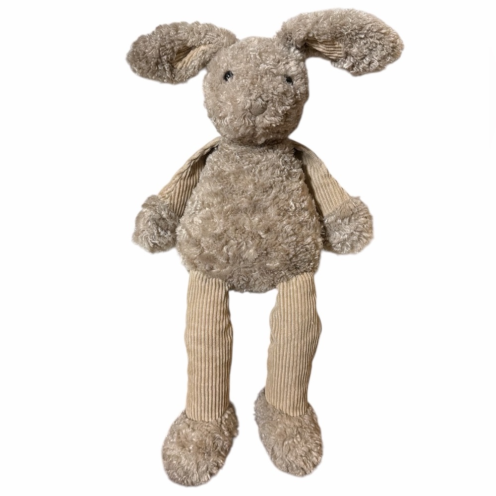 Jellycat Pitter Patter Bunny Plush Beige Rabbit Stuffed Animal 16in Toy Corduroy